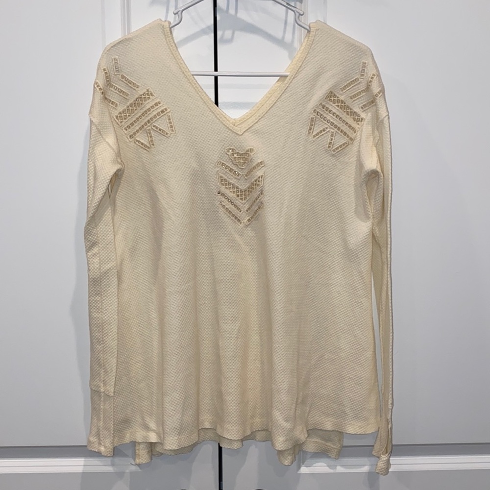 Altar’d State Cutout Thermal Knit‎ Top.
